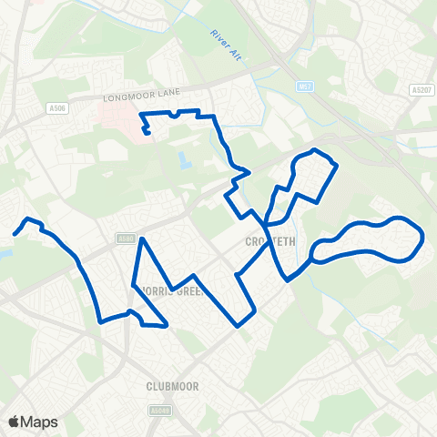 Huyton Travel Aintree University Hosp - Lavender Way map