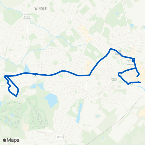 Huyton Travel Chalon Way West - Church Street map