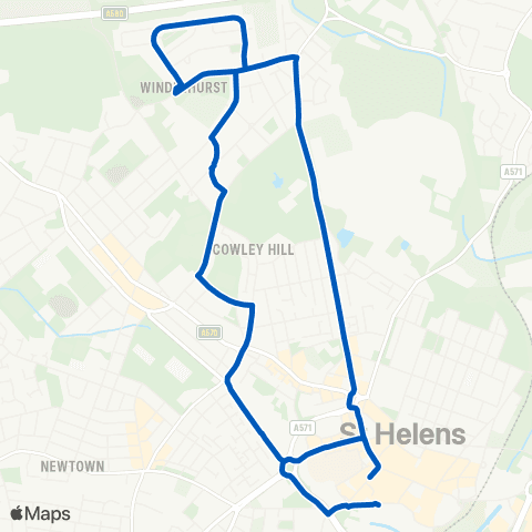 Huyton Travel Chalon Way West - Church Street map