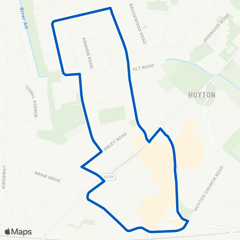Huyton Travel Huyton Bus Station - Huyton Bus Station map