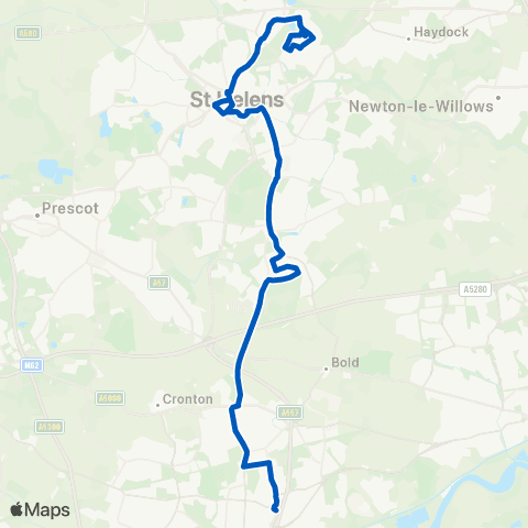 Huyton Travel Green Oaks - Chalon Way West map