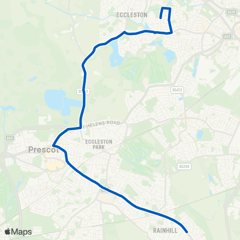 Huyton Travel De La Salle School - Lawton Road map