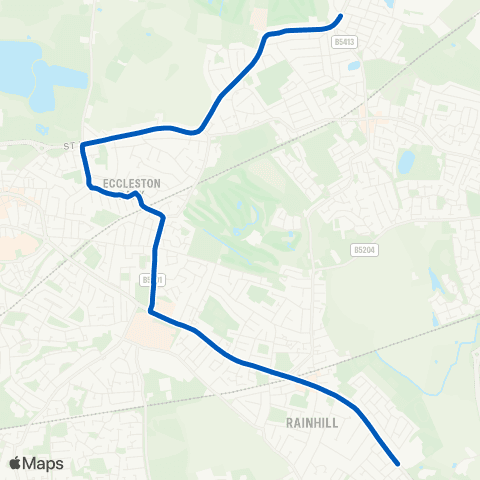 Huyton Travel Coylton Avenue - Regents Road map