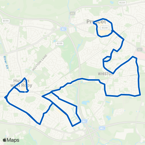 Huyton Travel Huyton Bus Station - Huyton Bus Station map