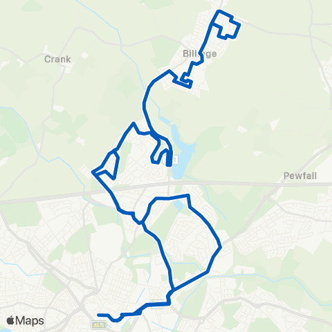 Huyton Travel Chalon Way West - World of Glass map