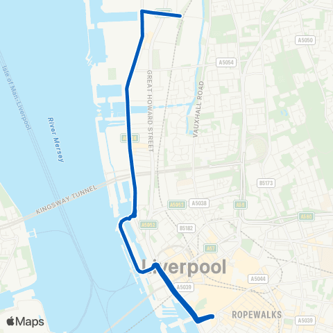 Huyton Travel Sandhills Station - Sandhills Station map