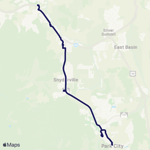 High Valley Transit Spiro / 224 Local map