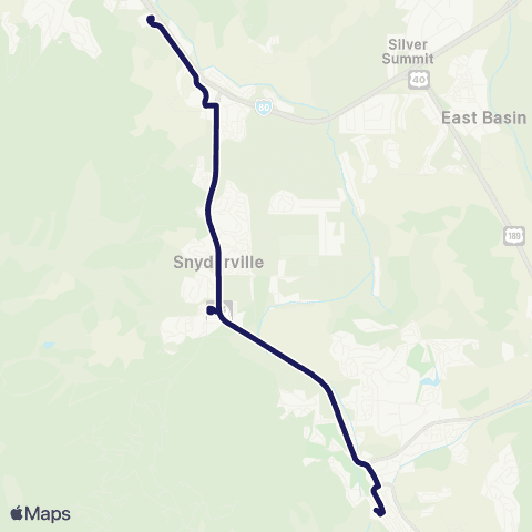 High Valley Transit NEW Snowball Express map