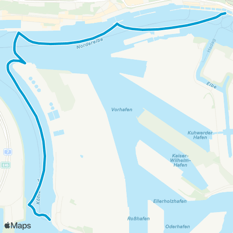 HVV Landungsbrücken Brücke 2 >Neuhof map