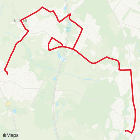 StadtBus/RegionalBus (Hamburg) Quickborn > Ellerau > Quickborn-Heide > Norderstedt Mitte map