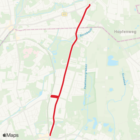 StadtBus/RegionalBus (Hamburg) Langenhorn Markt > Glashütte, Markt map