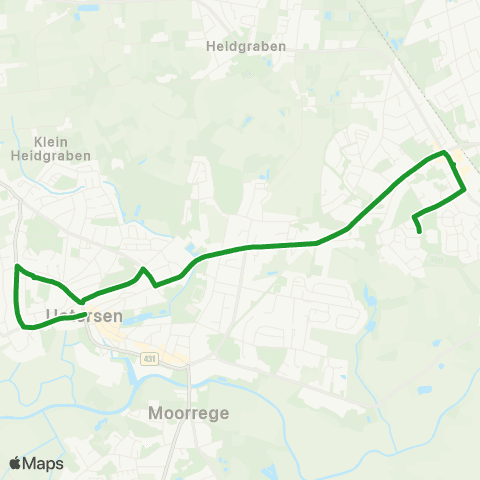 HVV XpressBus Uetersen Stadt - Bf. Tornesch map