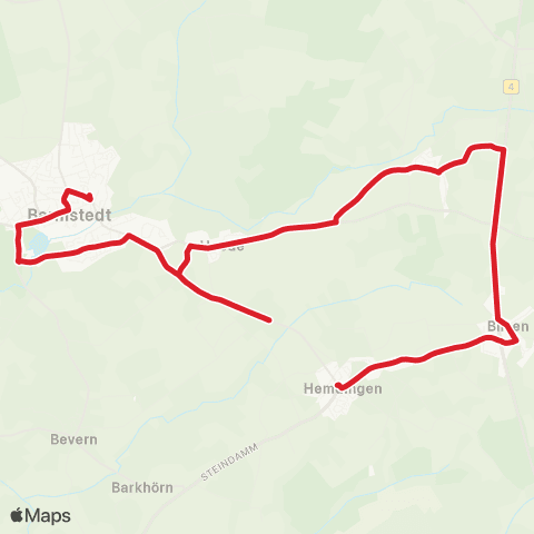 StadtBus/RegionalBus (Umland) Barmstedt > Langeln > Hemdingen / Henstedt-Ulzburg map