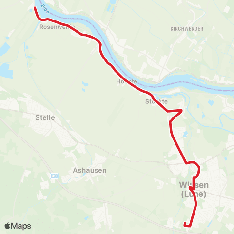 StadtBus/RegionalBus (Umland) Winsen - Hoopte - Over map