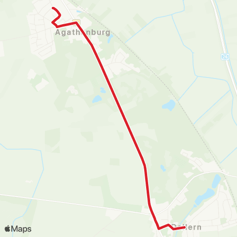 StadtBus/RegionalBus (Umland) Agathenburg - Dollern map