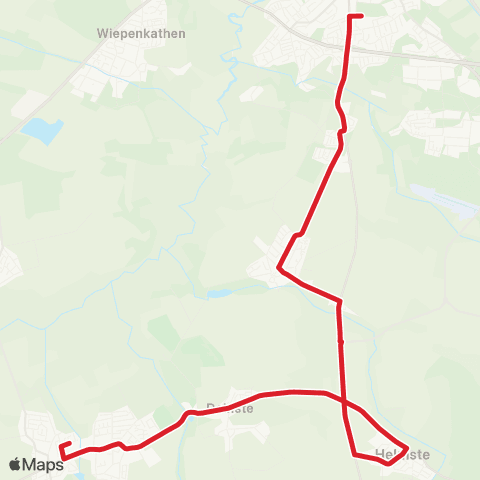 StadtBus/RegionalBus (Umland) Stade - Helmste - Deinste - Fredenbeck map