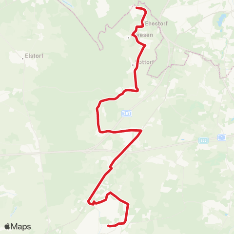 StadtBus/RegionalBus (Umland) Rosengarten - Dibbersen - Gs Steinbeck - Buchholz map