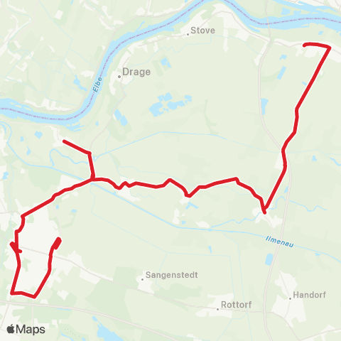 StadtBus/RegionalBus (Umland) Winsen - Laßrönne - Oldershausen - Niedermarschacht map
