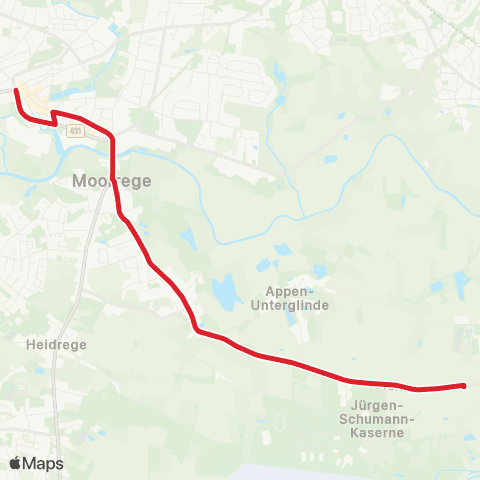 StadtBus/RegionalBus (Umland) Uetersen Stadt - Appen (West) map