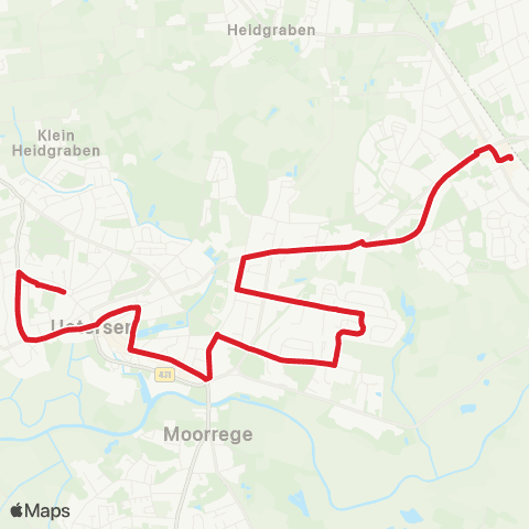 StadtBus/RegionalBus (Umland) Uetersen Buttermarkt - AM Eichholz - Bf. Tornesch map