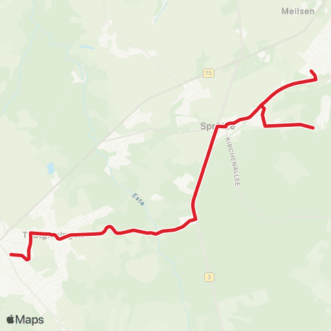 StadtBus/RegionalBus (Umland) Lohbergen - Kakenstorf map