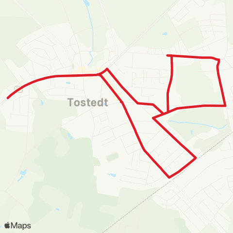 StadtBus/RegionalBus (Umland) Ortsverkehr Tostedt map