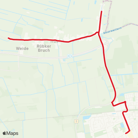 StadtBus/RegionalBus (Umland) Rübke - Neu Wulmstorf map
