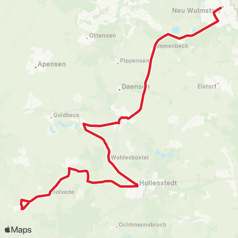StadtBus/RegionalBus (Umland) Halvesbostel - Hollenstedt - Moisburg - Neu Wulmstorf map
