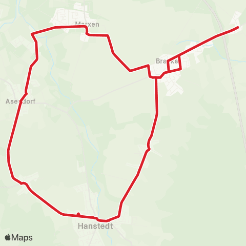 StadtBus/RegionalBus (Umland) Anfahrten Schülerverkehr Samtgemeinde Hanstedt map