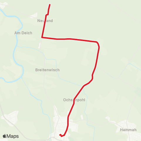 StadtBus/RegionalBus (Umland) Neuland - Engelschoff - Burg - Himmelpforten map