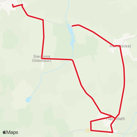 StadtBus/RegionalBus (Umland) Heinbockel - Hagenah - Oldendorf map