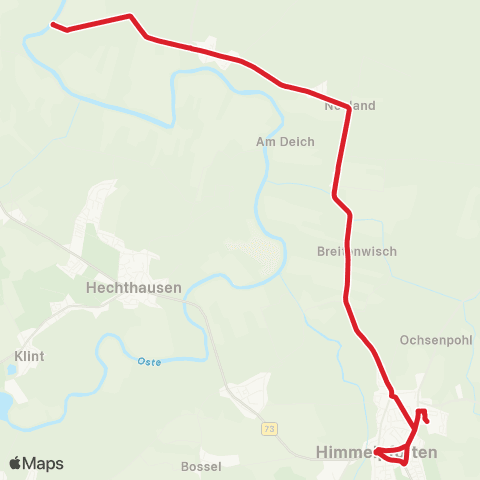 StadtBus/RegionalBus (Umland) Großenwörden - Himmelpforten map