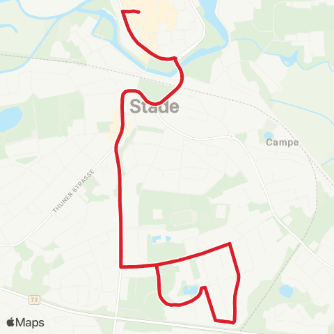 StadtBus/RegionalBus (Umland) Pferdemarkt - Pommernstraße - Langobardenstraße - Frankenweg Und Zurück map