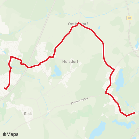 StadtBus/RegionalBus (Hamburg) Lütjensee >Hoisdorf > Schmalenbeck map