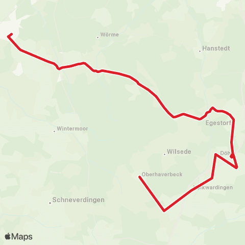 Andere Linien Heide-Shuttle Tostedt - Handeloh - Undeloh - Egestorf - Behringen - Oberhaverbeck map