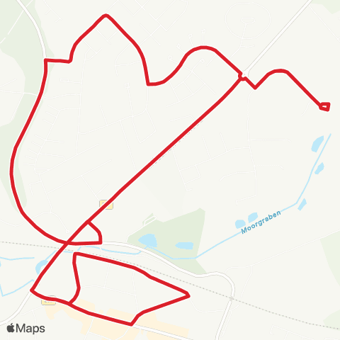 StadtBus/RegionalBus (Umland) Bf. Schwarzenbek > Mühlenkamp > Bf. Schwarzenbek map