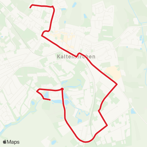 StadtBus/RegionalBus (Umland) An Der Moorkoppel > Kaltenkirchen > Gs Flottkamp map