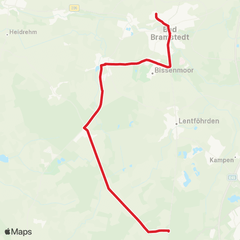 StadtBus/RegionalBus (Umland) Hitzhusen >Bad Bramstedt > Weddelbrook > Heidmoor map