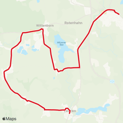 StadtBus/RegionalBus (Umland) Bad Segeberg > Todesfelde > Leezen map