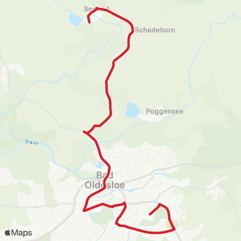 StadtBus/RegionalBus (Umland) Neufresenburg > Seefeld - Poggensee > Bad Oldesloe map
