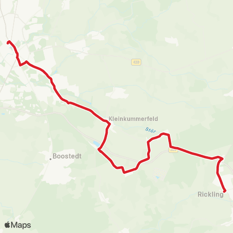StadtBus/RegionalBus (Umland) Neumünster > Willingrade > Rickling map
