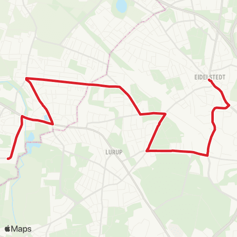 StadtBus/RegionalBus (Hamburg) Schnelsen, Kalvslohtwiete > Eidelstedter Platz > Elbgaustraße > Schenefeld map
