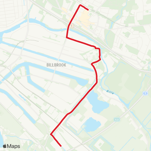 StadtBus/RegionalBus (Hamburg) Ikea Moorfleet > Billwerder-Moorfleet > Billstedt map