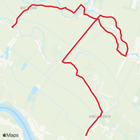 StadtBus/RegionalBus (Hamburg) Reitbrook > Neuengamme > Curslack > Kirchwerder > Kirchwerder, Teufelsort map