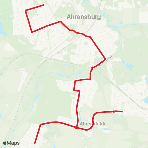 StadtBus/RegionalBus (Hamburg) Ahr., Auestieg / Ahr., Dänenweg / Wulfsdorf > Ahrensburger Schulen map
