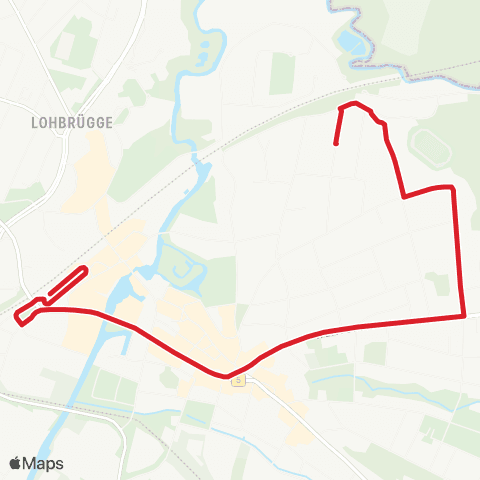 StadtBus/RegionalBus (Hamburg) Bf. Bergedorf > Luisen-Gymnasium / Hansa-Gymnasium map