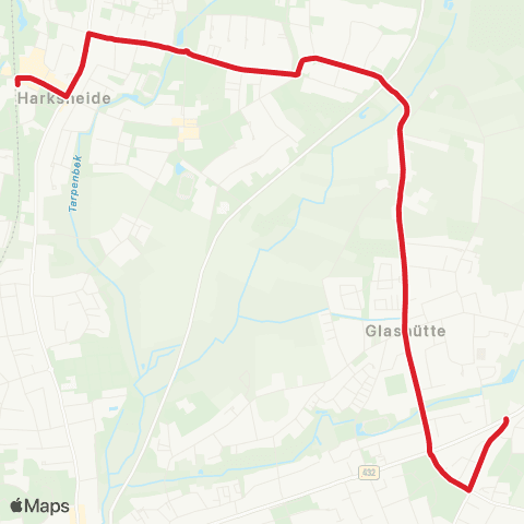 StadtBus/RegionalBus (Hamburg) Norderstedt Mitte > Glashütte, Markt map