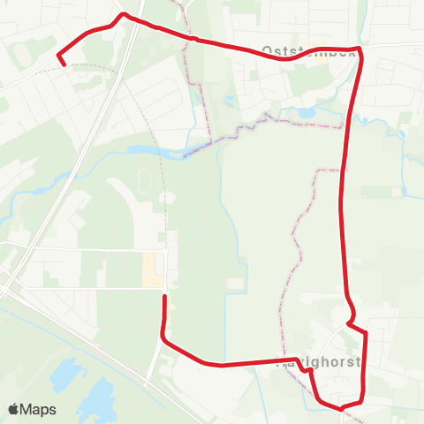 StadtBus/RegionalBus (Hamburg) Steinfurther Allee > Havighorst > Mümmelmannsberg map