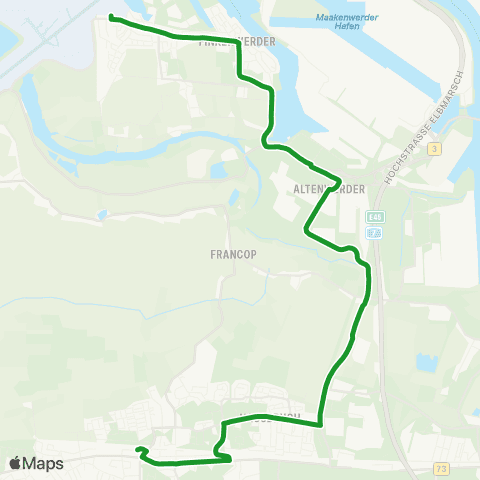 HVV XpressBus Neugraben > Neuwiedenthal > Finkenwerder map