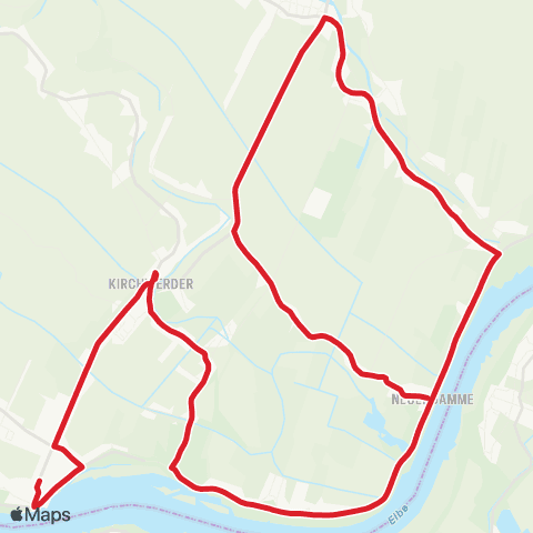 StadtBus/RegionalBus (Hamburg) Neuengamme > Krauel > Kirchwerder, Teufelsort > Zollenspieker map